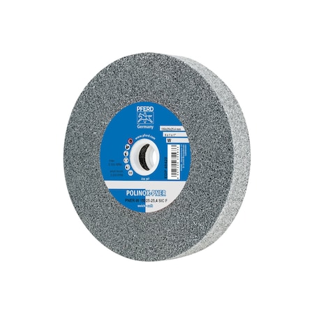 Pferd Unitized Wheel, 2Sf, 6"x1"x1", 6 in Dia, 1 in W, 1 in Arbor Hole 48420